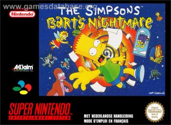 Cover Simpsons, The - Bart's Nightmare for Super Nintendo